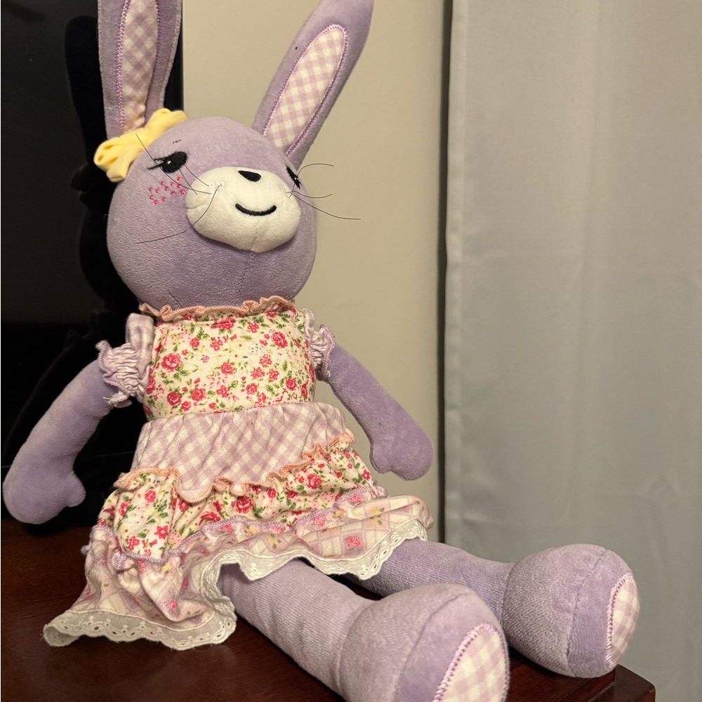Floral Purple Bunny Matilda Jane Plush Toy